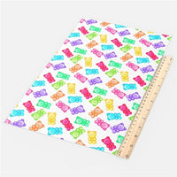Gummy Bears Faux Leather Sheet