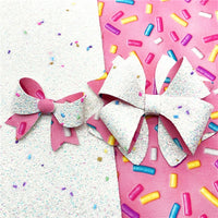 Sprinkles on Pink with Sprinkles on White Chunky Double Sided Sheet