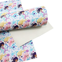 Mermaids Faux Leather Sheet