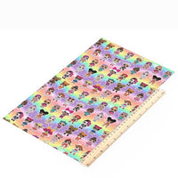 LOL Dolls on Rainbows Faux Leather Sheet