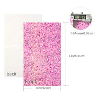 Fractured Glitter Mixed Faux Leather Full Sheet Pack of 9