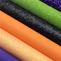 Halloween Solid Mixed Faux Leather Full Sheet Pack of 8