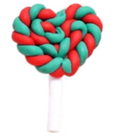 Polymer Clay Resin- Lollipop Christmas