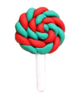 Polymer Clay Resin- Lollipop Christmas