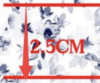 Floral Navy Flowers Faux Leather Sheet