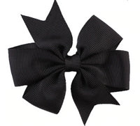 Pinwheel Solid Bow with Clip 3"