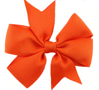 Pinwheel Solid Bow with Clip 3"