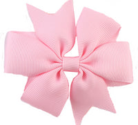 Pinwheel Solid Bow with Clip 3"