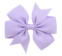 Pinwheel Solid Bow with Clip 3"