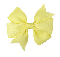 Pinwheel Solid Bow with Clip 3"
