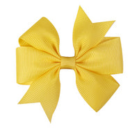 Pinwheel Solid Bow with Clip 3"