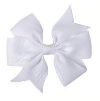 Pinwheel Solid Bow with Clip 3"