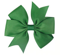 Pinwheel Solid Bow with Clip 3"