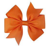 Pinwheel Solid Bow with Clip 3"