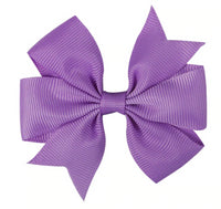 Pinwheel Solid Bow with Clip 3"