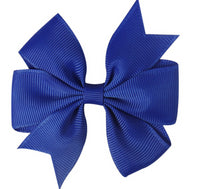 Pinwheel Solid Bow with Clip 3"