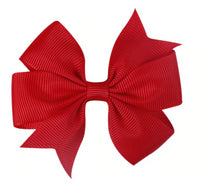 Pinwheel Solid Bow with Clip 3"