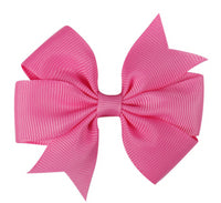 Pinwheel Solid Bow with Clip 3"