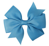 Pinwheel Solid Bow with Clip 3"