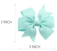 Pinwheel Solid Bow with Clip 3"