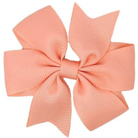 Pinwheel Solid Bow with Clip 3"