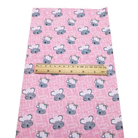 Koalas on Pink Faux Leather Sheet
