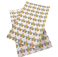 Easter Chick & Eggs Faux Leather Sheet