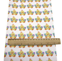 Easter Chick & Eggs Faux Leather Sheet