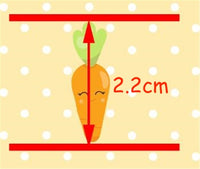 Easter Carrots on Lemon Faux Leather Sheet
