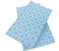 Easter Bunny Face on Blue Faux Leather Sheet