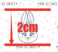 Easter Bunny "You So Sweet" Faux Leather Sheet