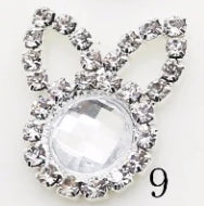 Rhinestone Bling Rabbit Embellishment