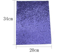 Chunky Glitter Faux Leather Sheet