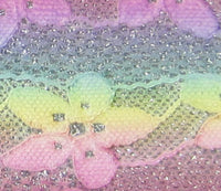 Pastel Glitter Lace Faux Leather Sheet