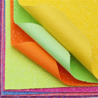 Neon Chunky Glitter Faux Leather Full Sheet Pack of 8