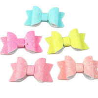 Fine Glitter Bow Pack (5)