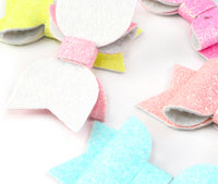 Fine Glitter Bow Pack (5)