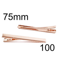 75mm Alligator Clip Rose Gold with Teeth Packs