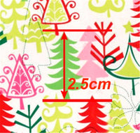 Christmas Trees Swirly Faux Leather