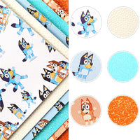 Dog Family Mixed Faux Leather Full Sheet Pack of 6