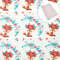 Little Fox Faux Leather Sheet