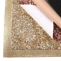 Gold Combo Mixed Faux Leather Full Sheet Pack of 5