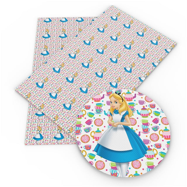 Alice In Wonderland Faux Leather Sheet