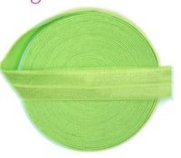 Plain / Solid Fold Over Elastic 5/8" (FOE) (5 Yards)
