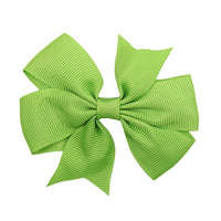 Pinwheel Solid Bow with Clip 3"