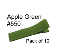 Grosgrain Lined Clips (10)