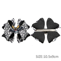 Pre Cut Halloween Bat Faux Leather Bows