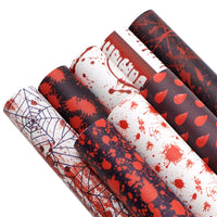 Halloween Blood Faux Leather Sheet Pack of 8