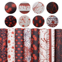 Halloween Blood Faux Leather Sheet Pack of 8