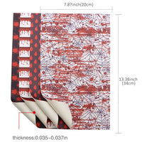 Halloween Blood Faux Leather Sheet Pack of 8